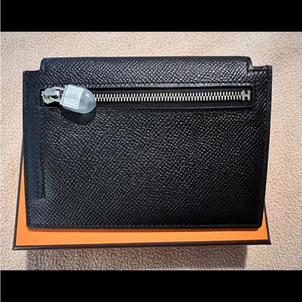 Hermes Black Kelly Compact Wallet - Picture 2 of 5
